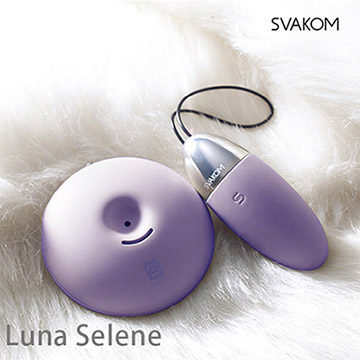 美國SVAKOM Luna Selene 露娜瑟麗林 智能模式 交互震動 6段變頻 無線遙控跳蛋 淡雅紫