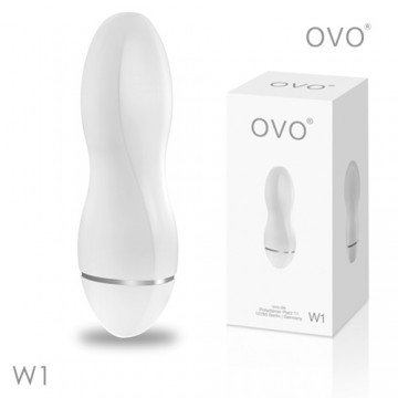 德國OVO-W1 曲線葫蘆 5段變頻 精品 震動按摩器-白色