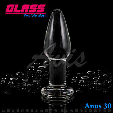 GLASS-透視肛塞-玻璃水晶後庭冰火棒(Anus 30)