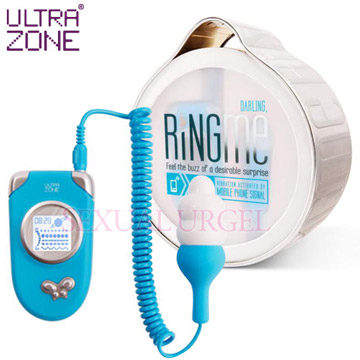 美國Ultrazone-Ring Me 情慾熱線 5段變頻跳蛋-藍