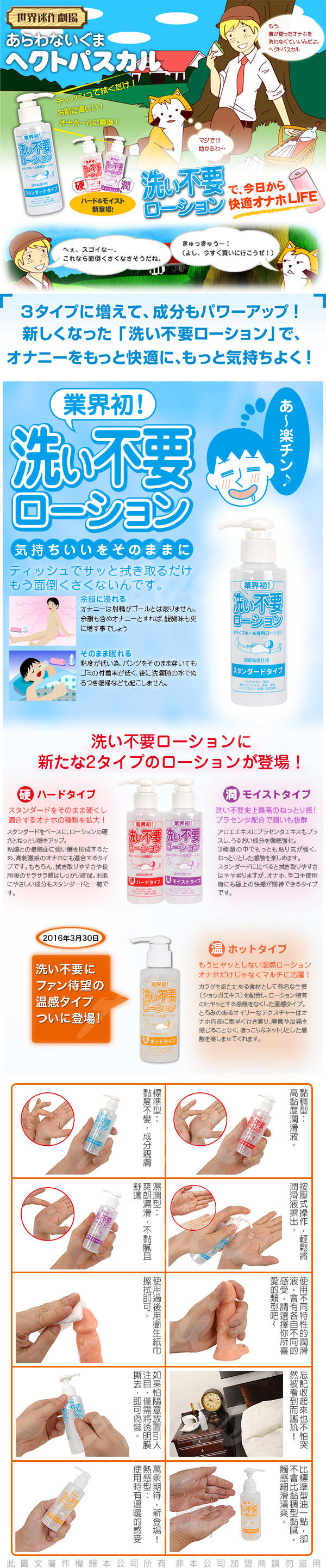日本RENDS 免洗 超低黏潤滑液 熱感型