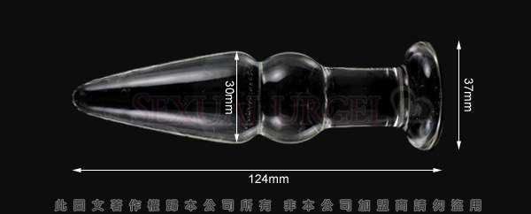 GLASS-連珠葫蘆-玻璃水晶後庭冰火棒(Anus 24)