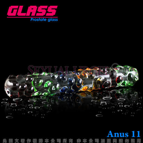 GLASS-繽紛琉璃棒-玻璃水晶後庭冰火棒(Anus 11)