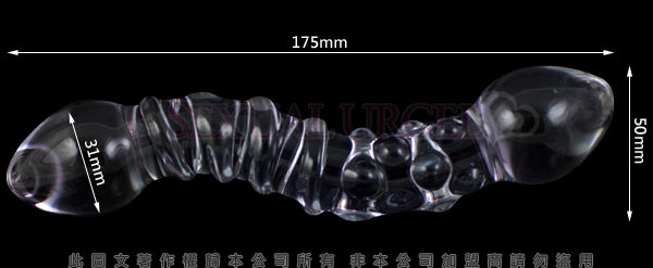 GLASS-直搗鳳穴-玻璃水晶後庭冰火棒(Anus 21)