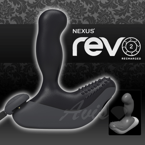 英國Nexus-Revo 2 雷沃二代 6段變頻震動 磁吸式USB充電型 G點前列腺旋轉按摩棒-黑